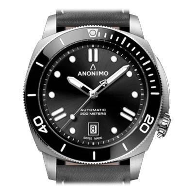 Black Nautilo Classic Watch AM-5009.09.102.A04 - Anonimo