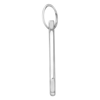 Pendentif Plaque Octogonale Sablée Argent - Emanessence