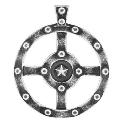 Pendentif Roue en Argent - Emanessence