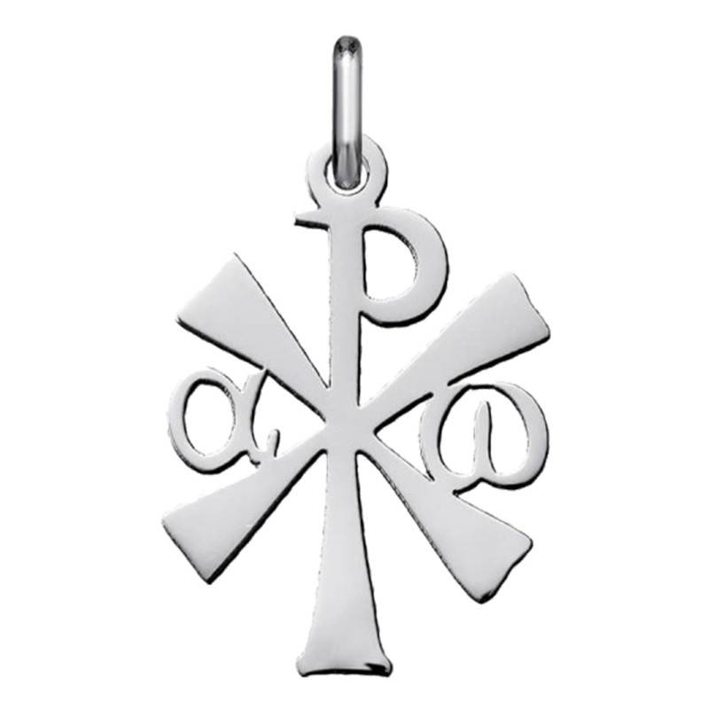 White Gold 750 Chi-Rho Pendant - Argyor