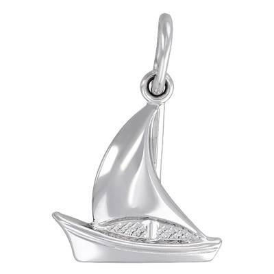 Pendentif voilier en argent - Emanessence