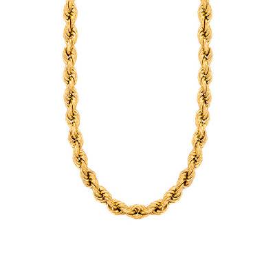 750 Yellow Gold Twisted Rope Chain, 70 cm Length, 1.10 mm to 2.30 mm Width - Manillon