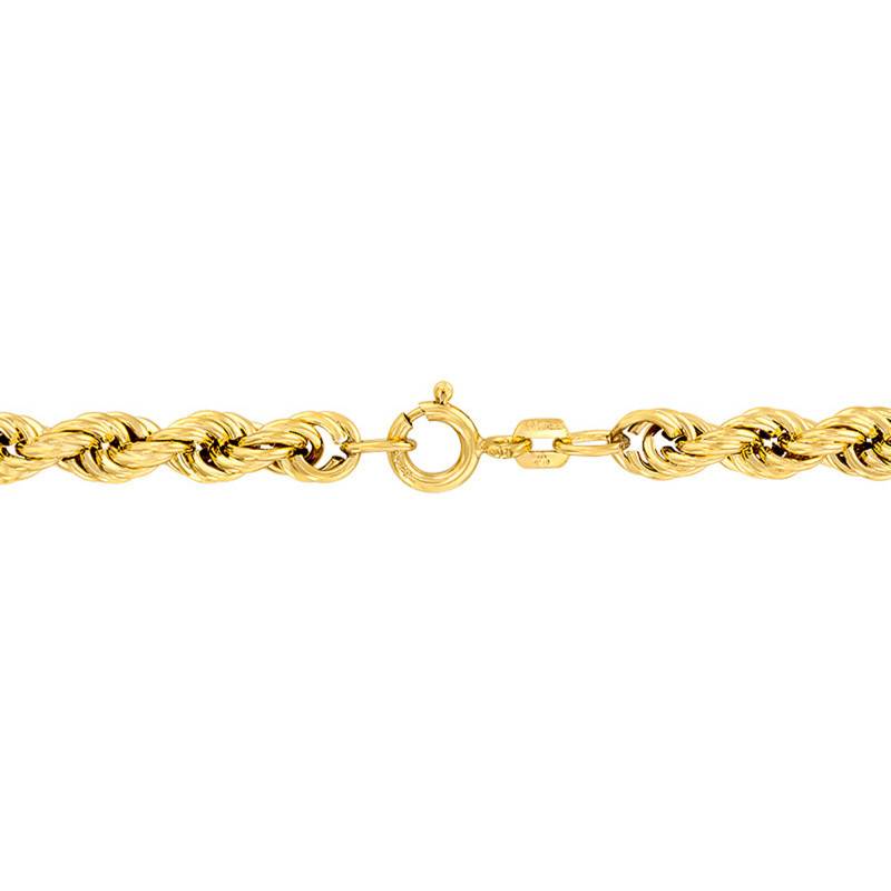 Chaine en or fil plat torsadé - Collier d'occasion or jaune