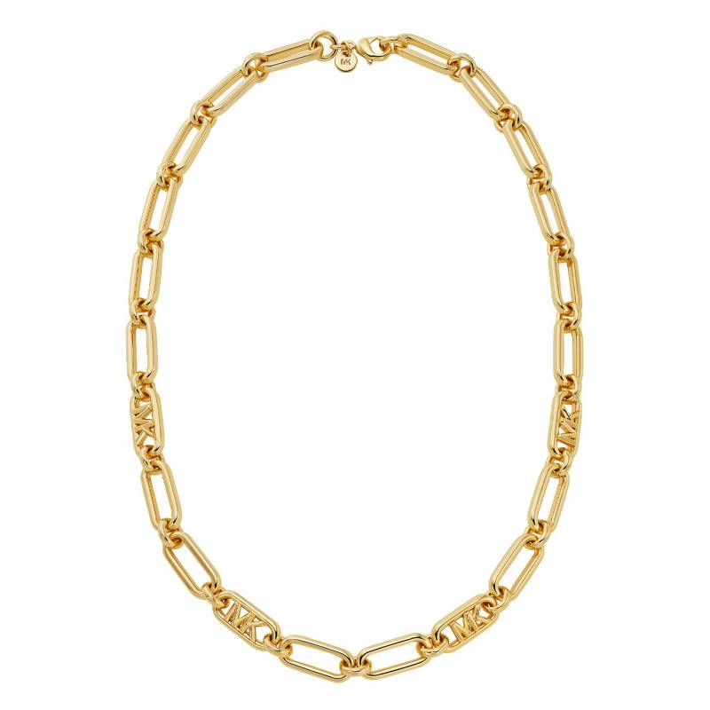Yellow Gold-Plated MK Statement Link Chain Necklace, 43 cm - Michael Kors