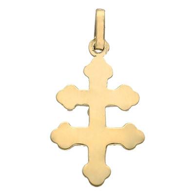 375/1000 or 750/1000 Yellow Gold Cross of Lorraine - Lucas Lucor