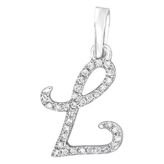 Pendentif Lettre L En Plaqué Or - Modèle Classique, Neuf Avec étiquettes Et Boîte