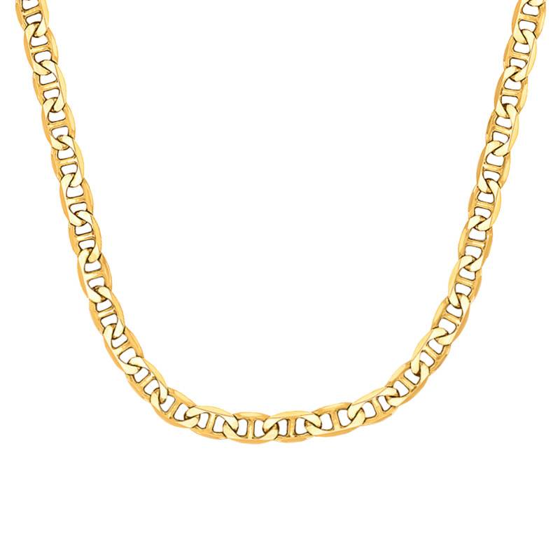 750 Yellow Gold Mariner Chain, 50 cm, Width 1,50 mm to 6 mm - Manillon