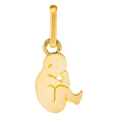 375 or 750 Yellow Gold Newborn Baby Pendant - Emanessence