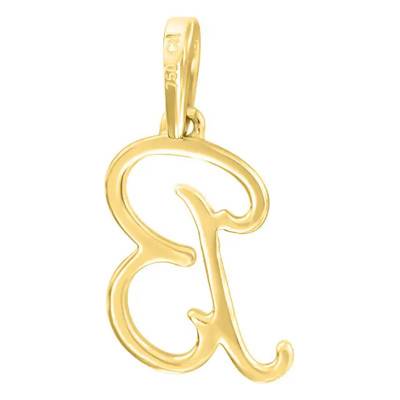750 Yellow Gold & Diamond Letter B Pendant - Allegoria