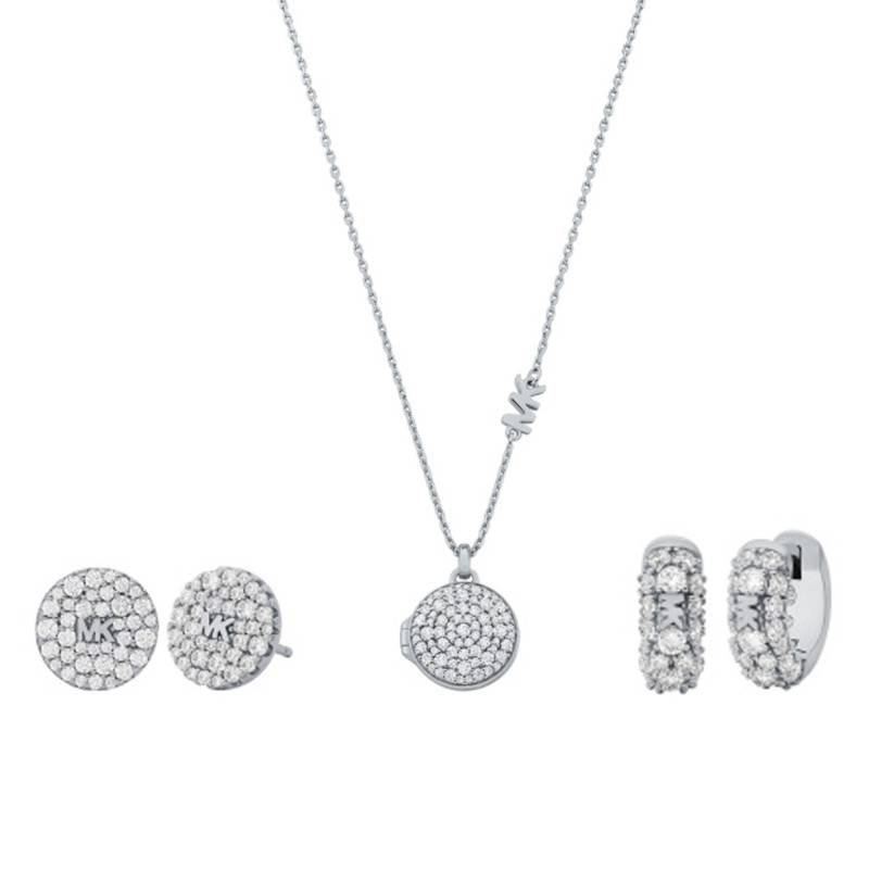 Premium Gift Set Necklace and Earrings in 925 Silver & Zirconium Oxide - Michael Kors