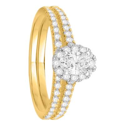 Solitaire Diamants 0,51ct & Or Jaune 750, Largeur 1,75 mm - Alliantine