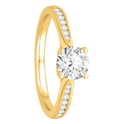 Bague Solitaire Grace Diamant 0,70 ct & Or Jaune 750 - Alliantine