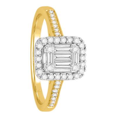 Solitaire Diamants 0,25 ct en Or Jaune 750, Largeur 2,35 mm - Alliantine