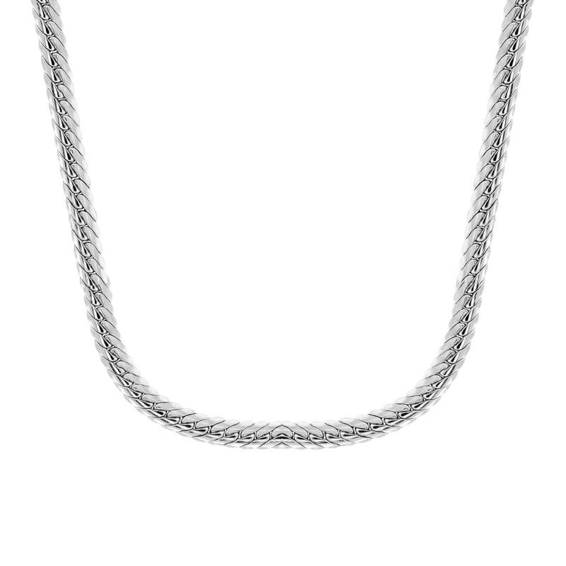 Silver Bismarck Chain, 50 cm Length, 2 mm Width - Manillon