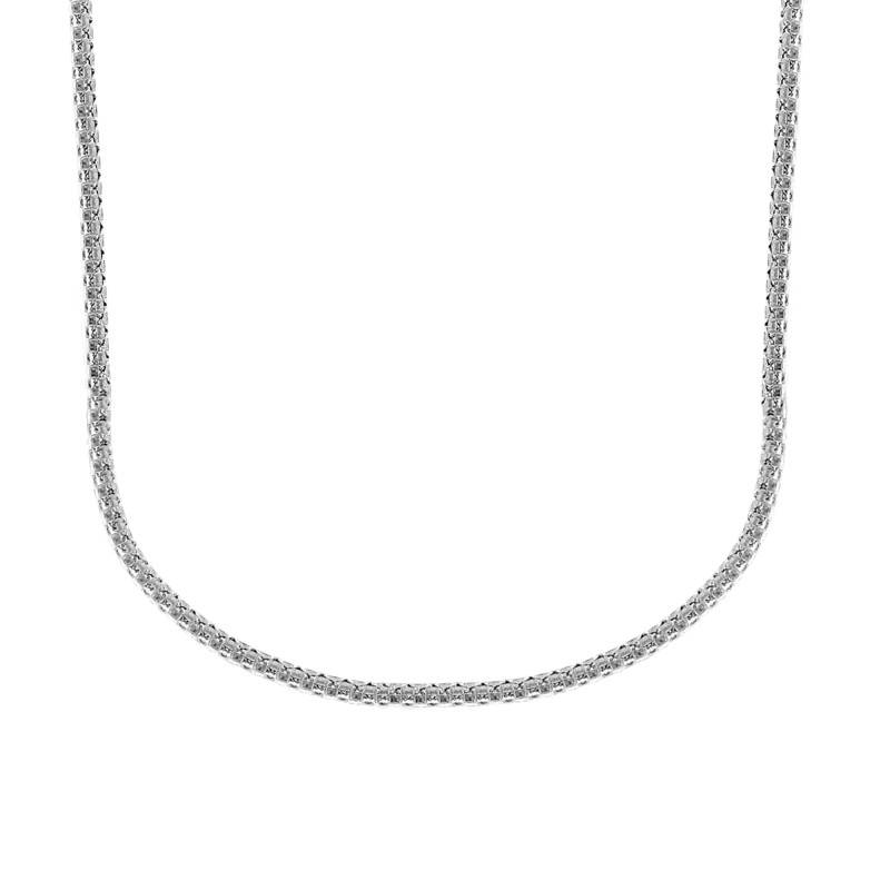 925/1000 Passivated Silver Pop Corn Link Chain, 45 cm to 50 cm - Artemis