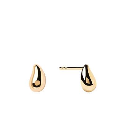 Boucles d'oreilles Essentials Drop Argent Dorées - AR01-800-U - Pdpaola