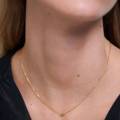 Collier Lime Blush Atelier Plaqué Or Jaune & Pierres Multicolores, Longueur 40 à 55 cm - CO01-177-U - Pdpaola