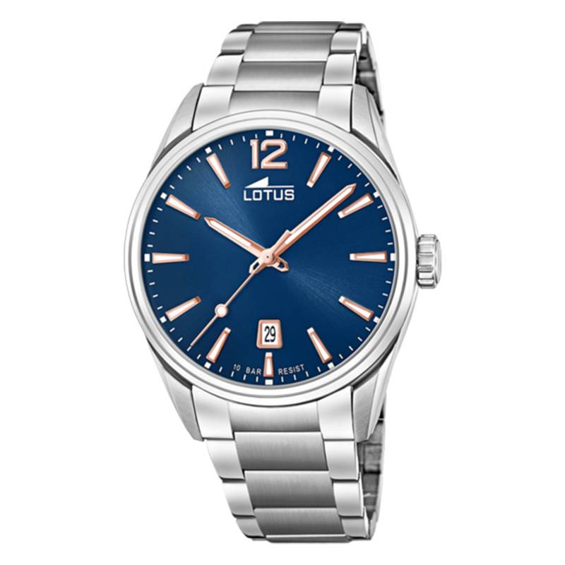 Steel Blue Minimalist Watch 18692/2 - Lotus