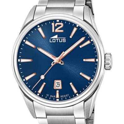 Steel Blue Minimalist Watch 18692/2 - Lotus