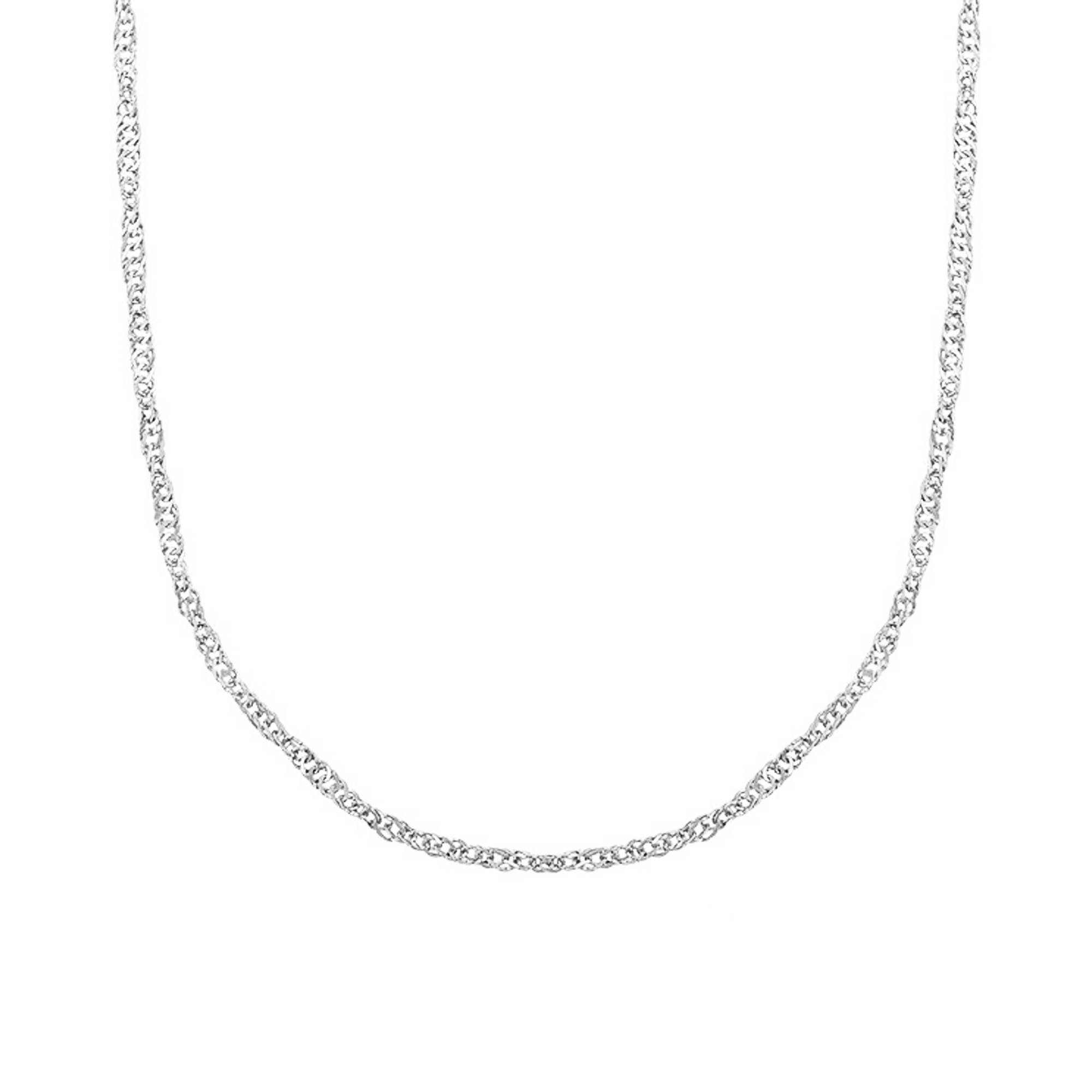 Chaîne En Argent Massif Patiné - Toulhoat - Longueur 60 Cm - Taille 2 - Neuf Avec Étiquettes