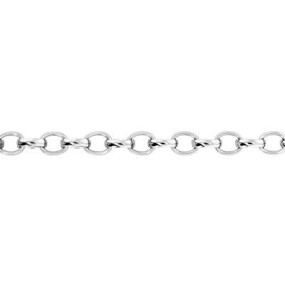 Silver Rolo Chain, 45 cm Length, 2.30 mm Width - Manillon