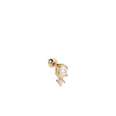 Boucle d'oreille Nikita Essentials Dorée Zircons- PG01-741-U - Pdpaola