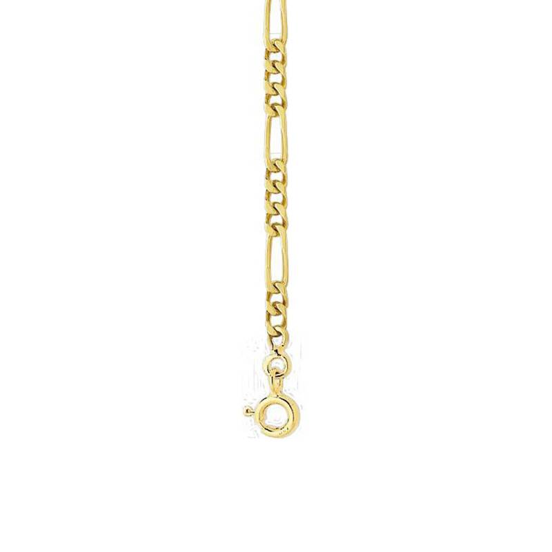 750 Yellow Gold Alternating Ultra-Flat 3-1 Oval Link Chain Bracelet, 18 cm Length, Width from 2.50 mm to 8 mm - Manillon