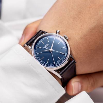 Cricket President Blue 36mm Watch - Vulcain