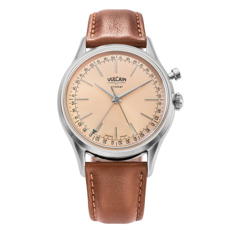 Montre Cricket President 36mm Pale Salmon Vulcain Ocarat