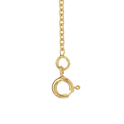 750/1000 Yellow Gold Cable Chain, 64 cm, 1 mm Width - Manillon