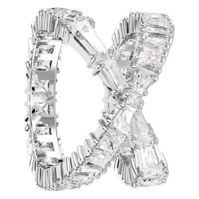 Bague Hyperbola Infini, Métal Rhodié & Cristaux Blancs - 5677631 - Swarovski