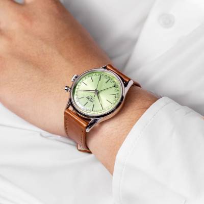 Cricket President 36mm Pistachio Green Watch - Vulcain