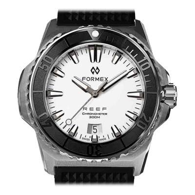 Reef 39.5 mm Automatic White Dial COSC 300M Watch 2201.1.6311 - Formex