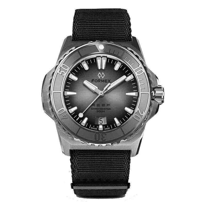 Watch Reef 39.5 mm Automatic Grey dial COSC 300M 2201.1.6341 - Formex