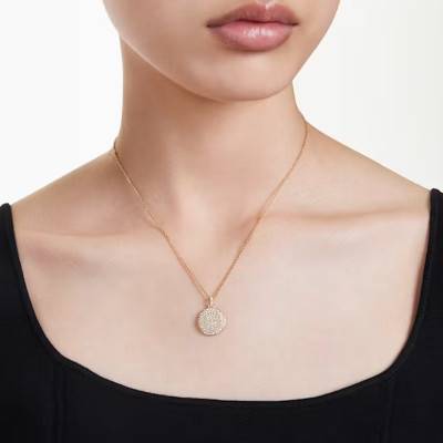 Collier Meteora Métal Doré & Cristaux Blancs, Longueur 40 à 47 cm - 5683443 - Swarovski