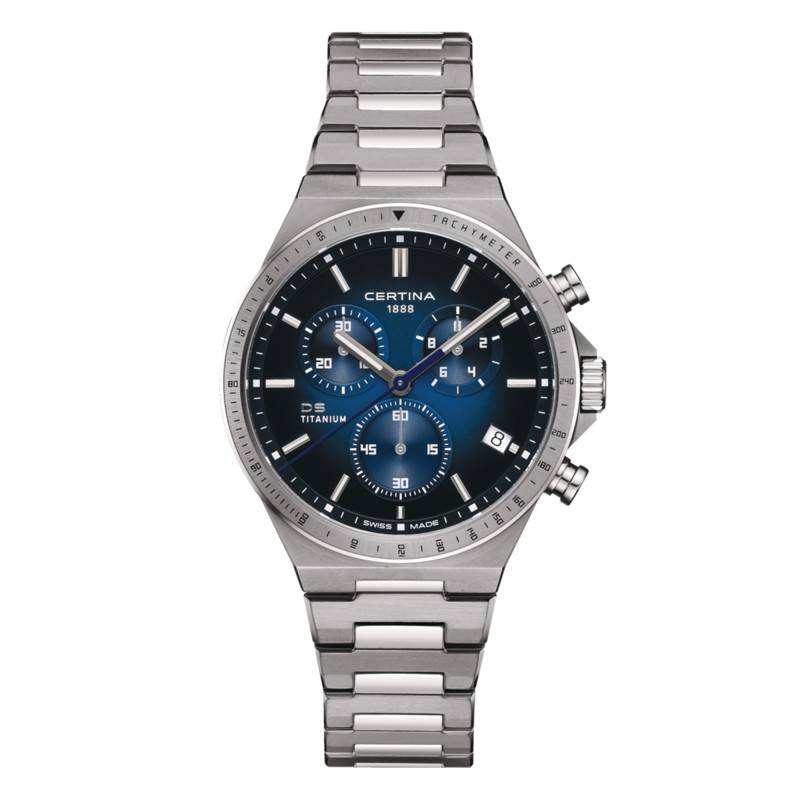 DS-7 Silver Titanium Chronograph Watch C0434174404100 - Certina
