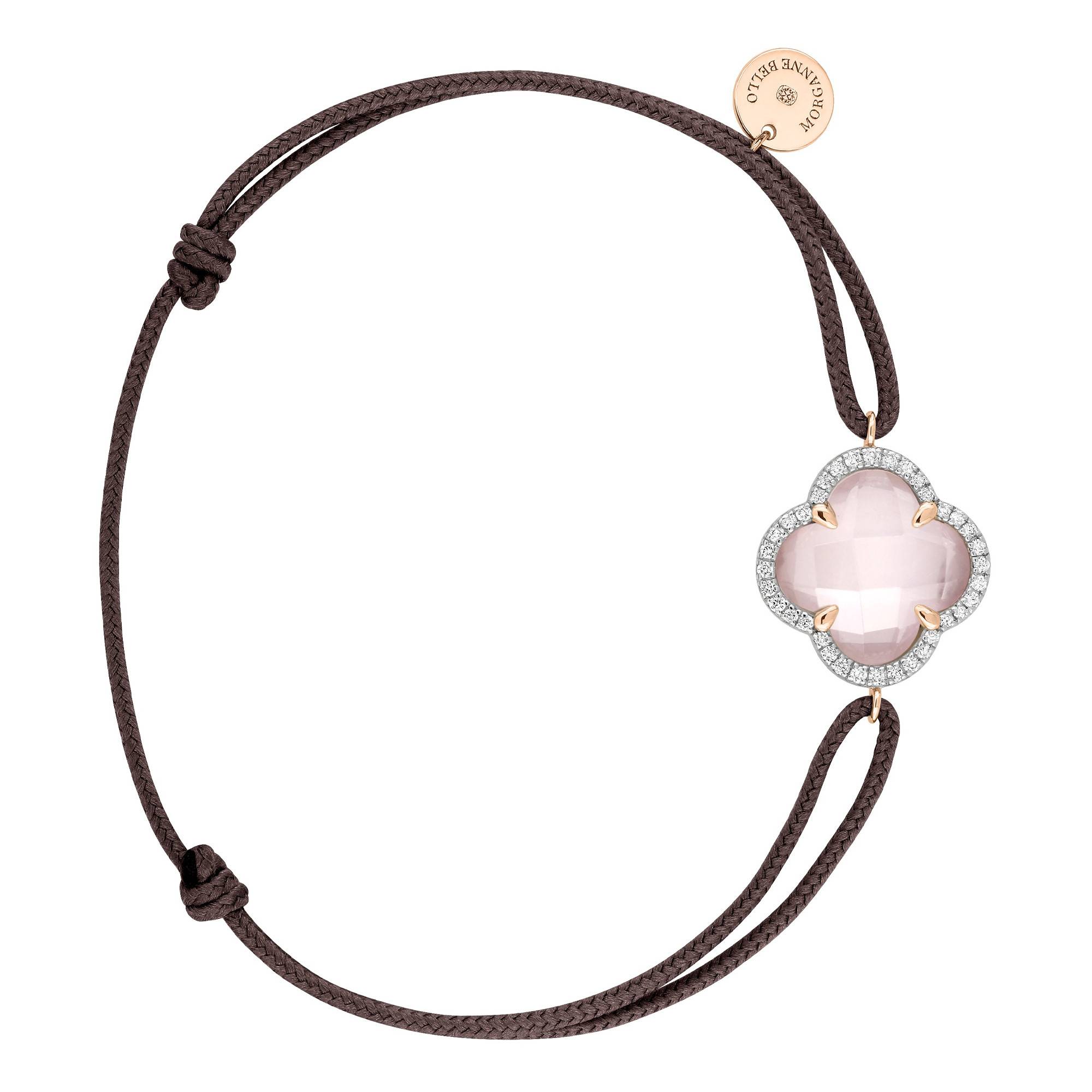 Bracelet Diamants, Quartz Or Rose 750 Morganne Bello Ocarat