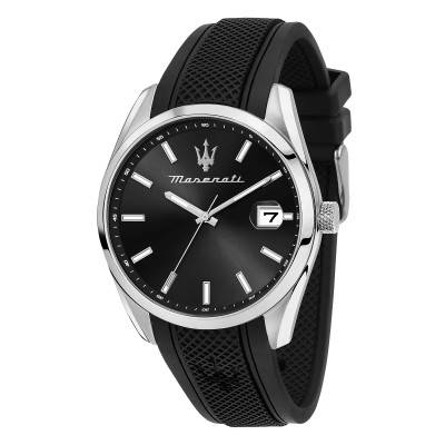 Attrazione Black Men's Watch R8851151004 - Maserati