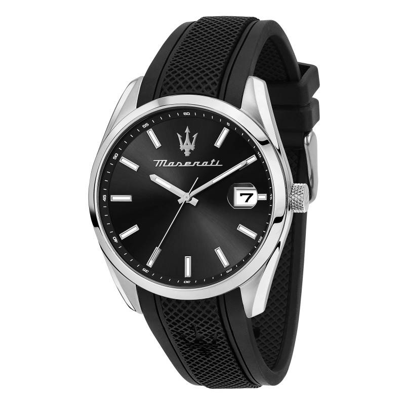 Attrazione Black Men's Watch R8851151004 - Maserati