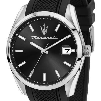 Attrazione Black Men's Watch R8851151004 - Maserati