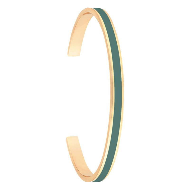 Bracelet Manchette Ouvert En Acier Doré - Diamètre 60 Mm - Motifs Décoratifs - Marque Petugons - Neuf Avec étiquettes