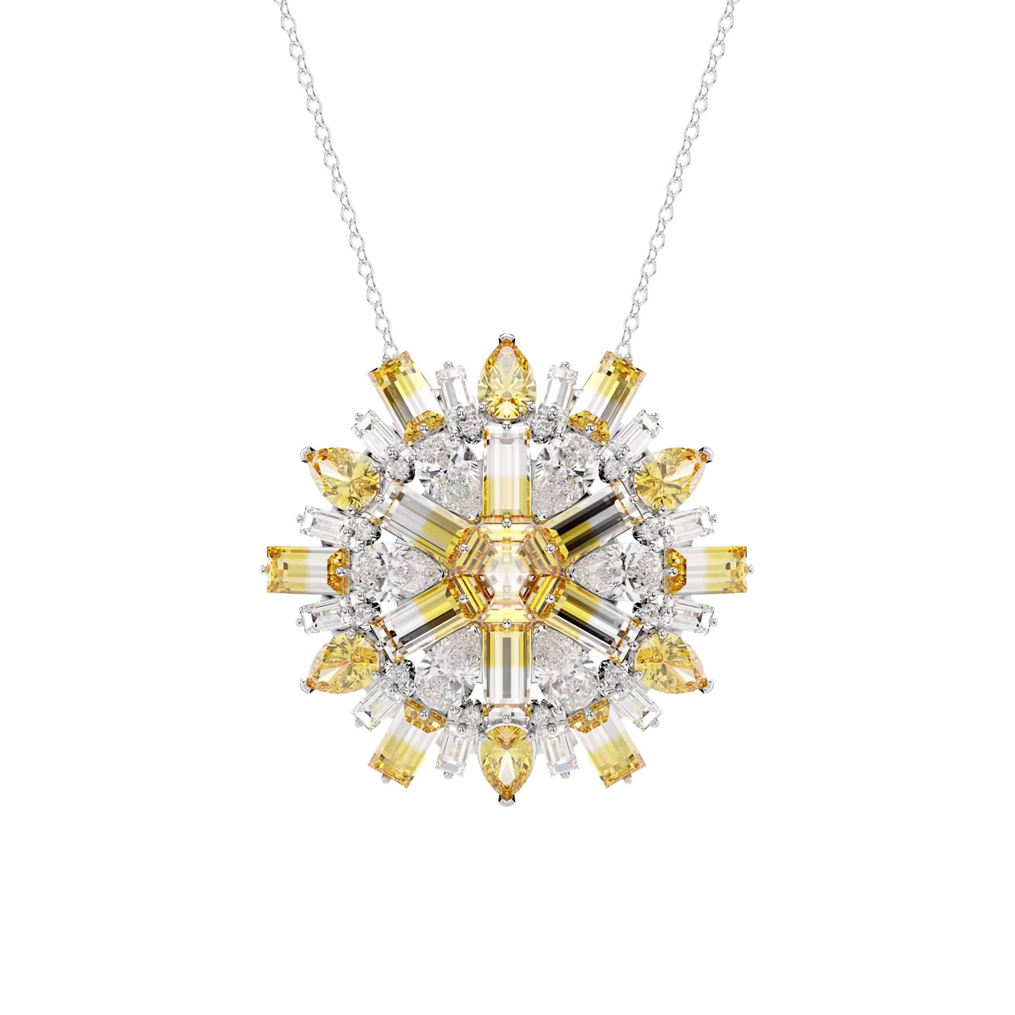 Plaqué Or Collier Fil De PÃªche Diamant Swarovski Or Jaune Collier