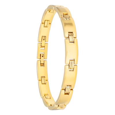 Bracelet Elyes Acier Doré, Longueur 20 cm - Phebus