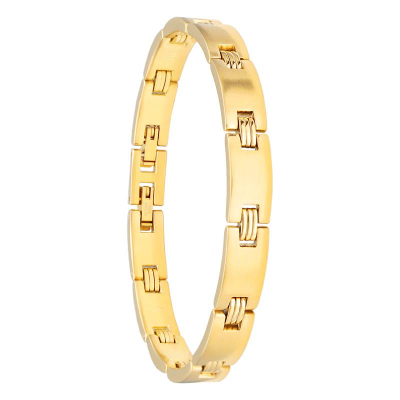 Elyes Gold-Plated Steel Bracelet, 20 cm - Phebus