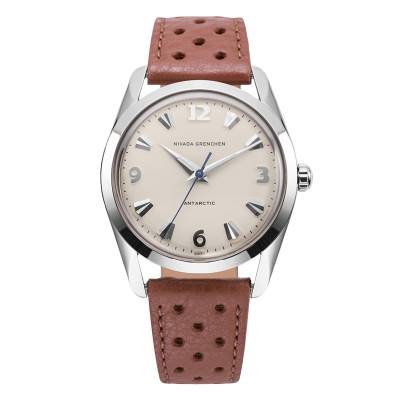 Nivada Grenchen Antarctic 35mm Eggshell White Luminova 35004M Watch - Nivada Grenchen