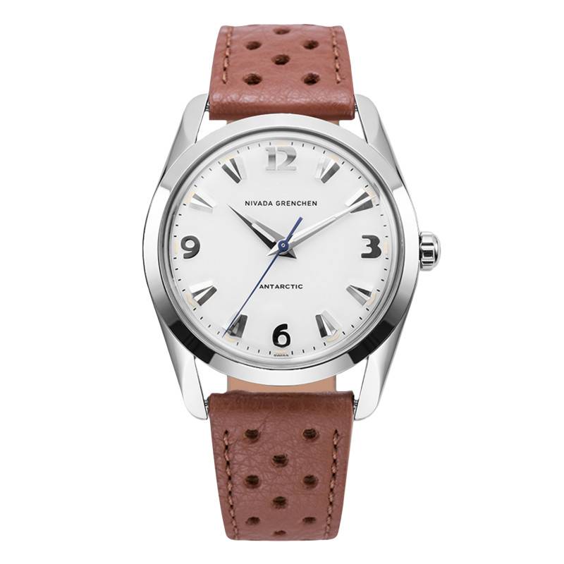 Antarctic 35mm White Luminova Watch 35005M - Nivada Grenchen