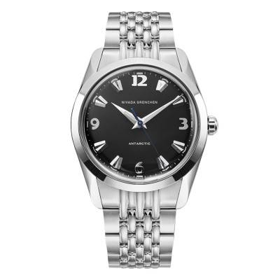 Antarctic 35mm Black White Luminova Watch 35002M - Nivada Grenchen