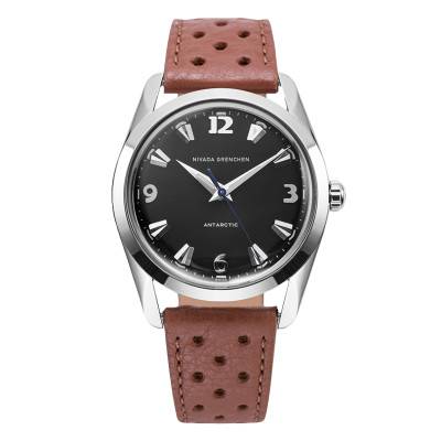 Antarctic 35mm Black White Luminova Watch 35002M - Nivada Grenchen