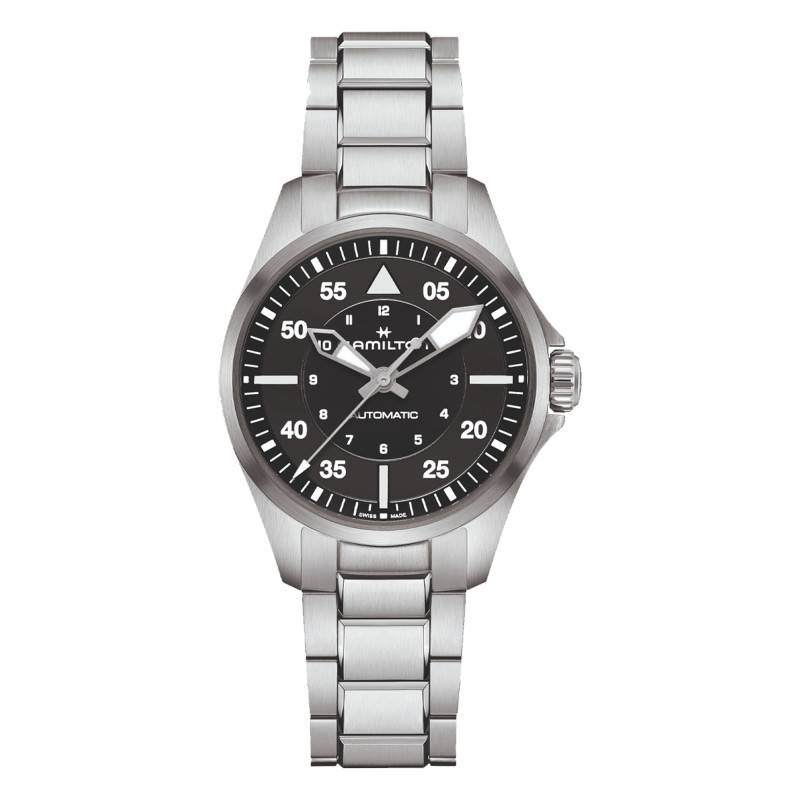 Khaki Aviation Pilot Auto 36 mm Watch H76215130 - Hamilton