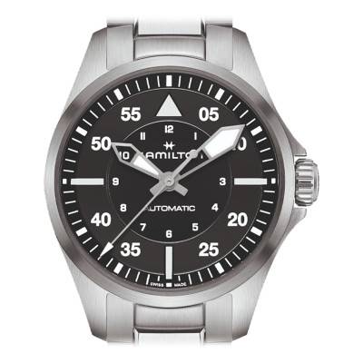 Khaki Aviation Pilot Auto 36 mm Watch H76215130 - Hamilton